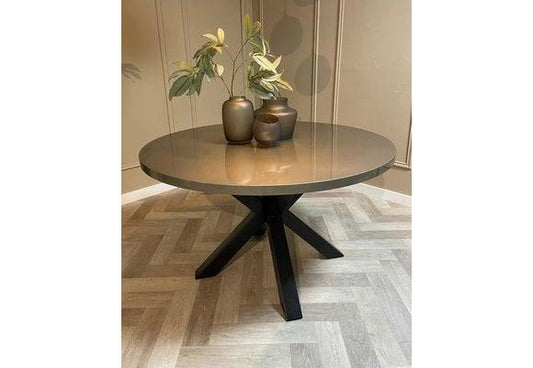 Eettafel Tokyo - Rond - Grijs Metallic